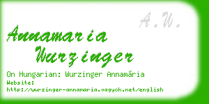 annamaria wurzinger business card
